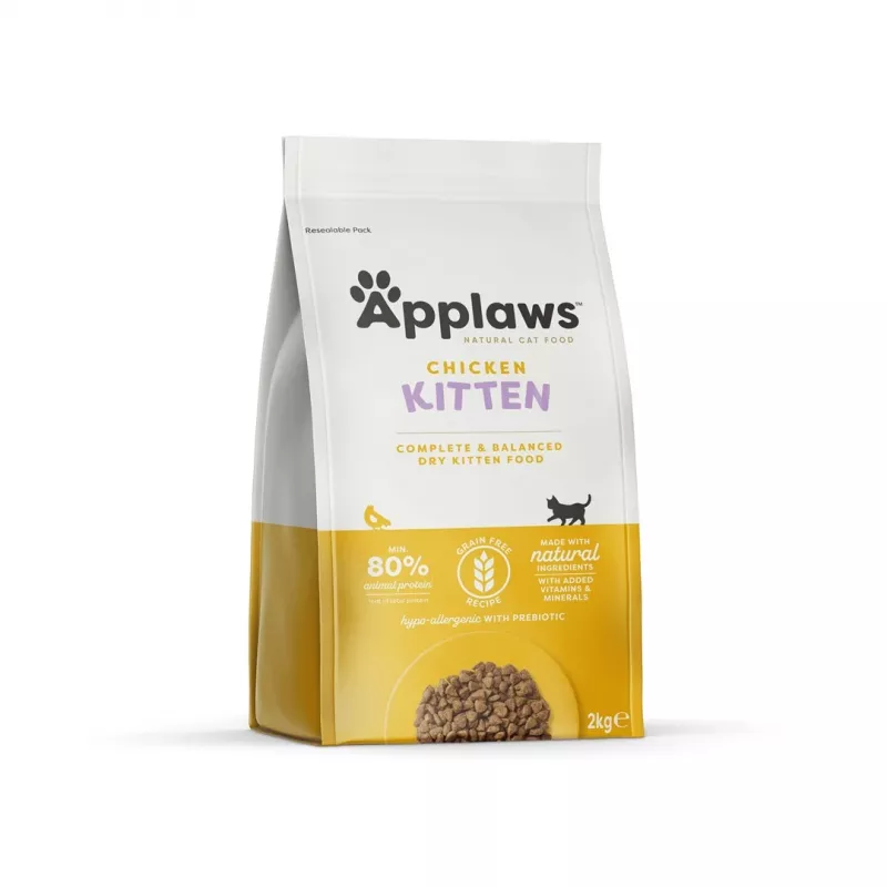Applaws Kitten Trockenfutter für Katzen, Huhn, 2 kg
