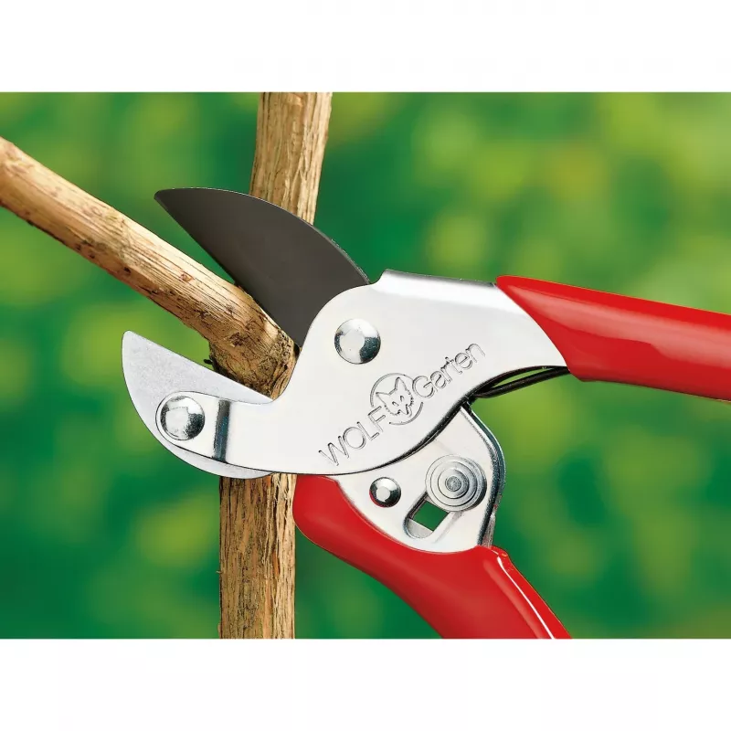 Wolf-Garten Action RS-EN Amboss-Gartenschere, rot