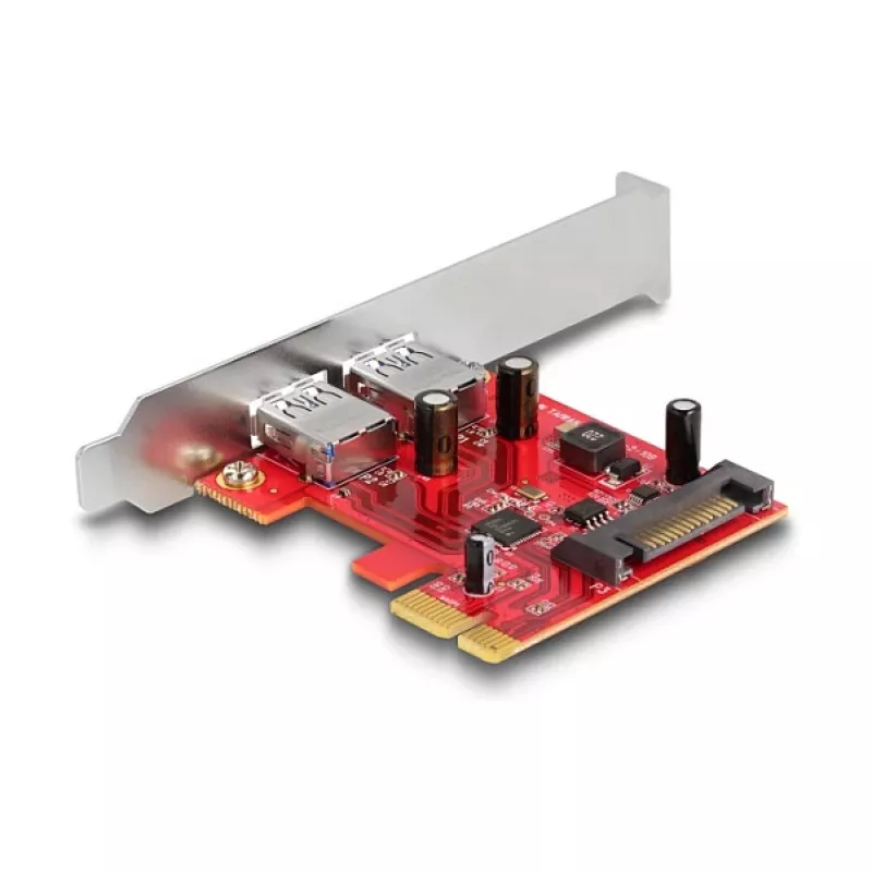 DeLOCK PCI Express x1 Karte auf 2 x USB 5 Gbps Typ-A Buchse Low Profile