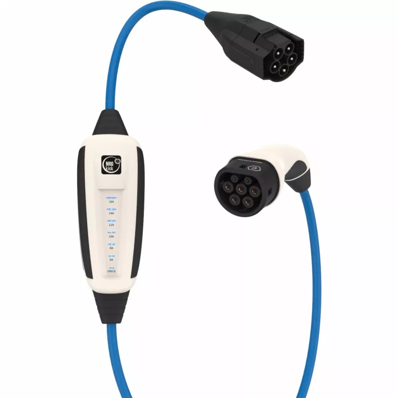 NRGkick 17101000 mobile Wallbox 16A Pure, 11 kW, 10 m Kabel, Typ 2, WLAN + Bluetooth, Weiß