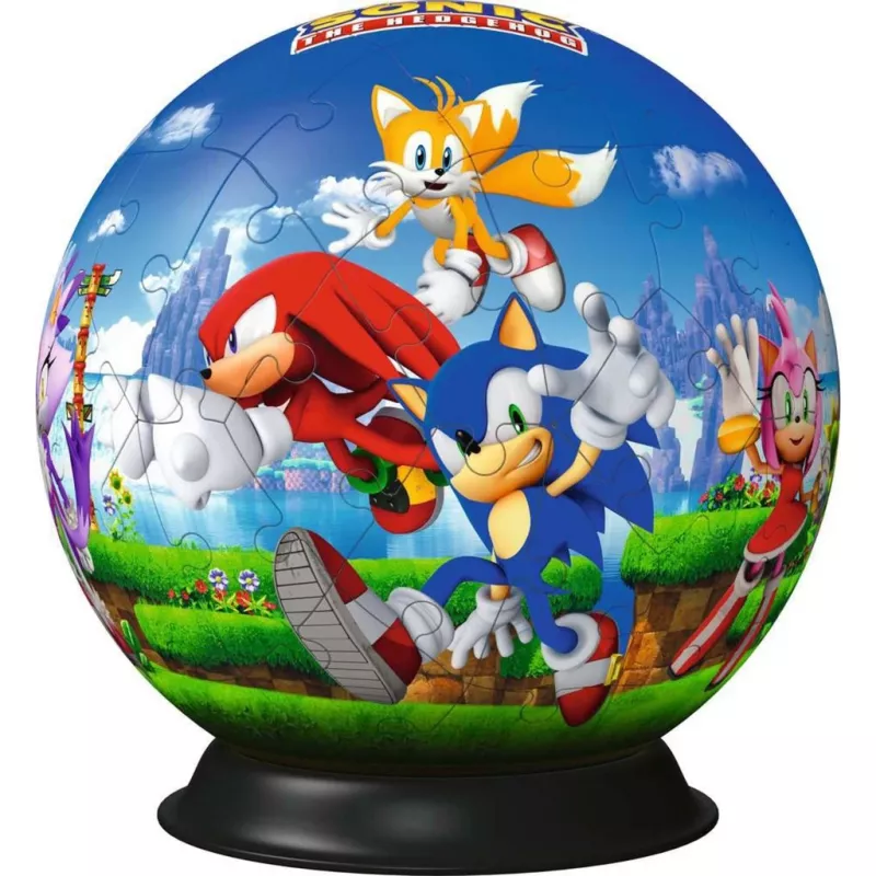 3D Puzzle-Ball Ravensburger Sonic the Hedgehog, 72 Teile, Modell 11592