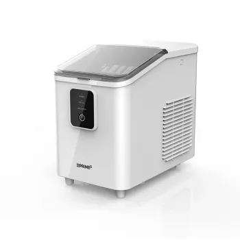 Tragbarer Eiswürfelbereiter PRIME3 SIM31 — 1,7 L Tank, 12 kg/24h, 120 W, R600A, silber