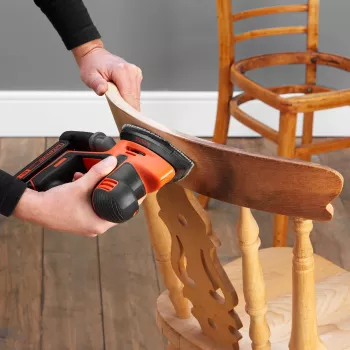 Detailschleifer Black & Decker BDCDS18N, kabellos 18V Li‑Ion 1,5 Ah, 12.000 U/min, schwarz/orange