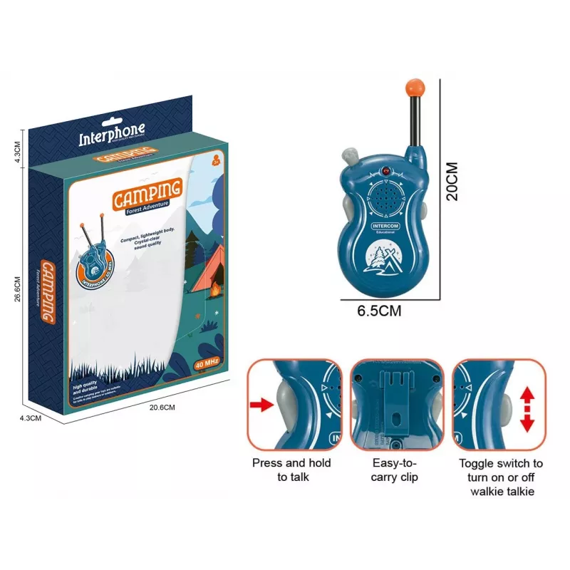 2-Wege Walkie-Talkie Set Madej 011776 — 16 Kanäle, Kinder-Kommunikationsfunkgeräte