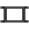 Lanberg Open Rack 22U Schwarz (22HE, 19-Zoll-Rack), Serverrack, Schwarz