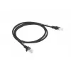 Netzwerkkabel LANBERG PCU6-10CC-0100-BK RJ-45 Cat6 1 m Schwarz U/UTP