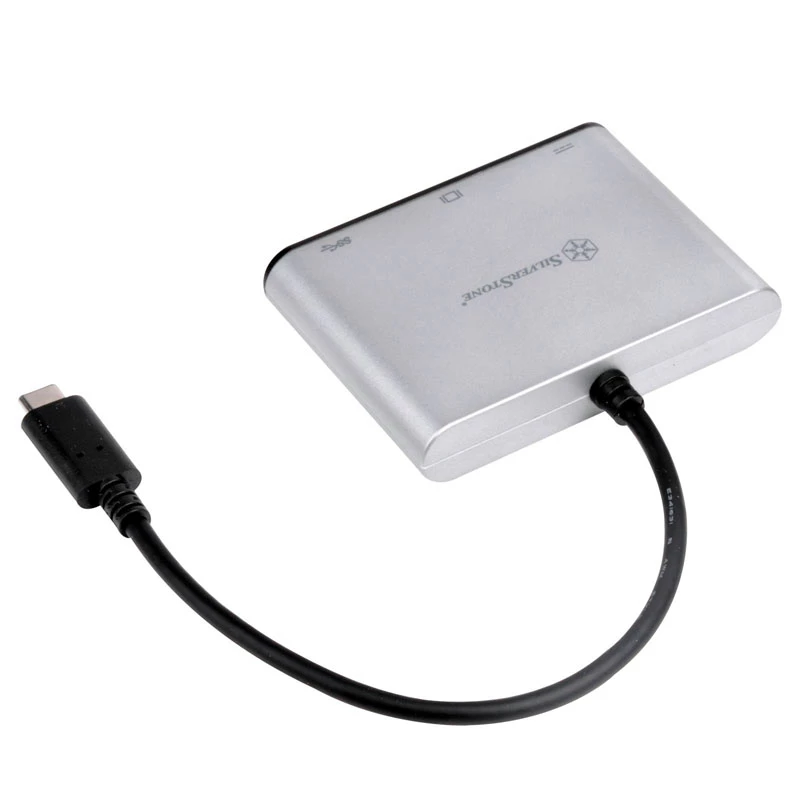 SilverStone SST-EP06C USB 3.1 Typ-C auf VGA / USB Typ-C / USB Typ-A Adapter-Hub