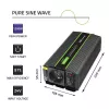 Auto-Wechselrichter Qoltec Monolith 1200 W Schwarz 24 V