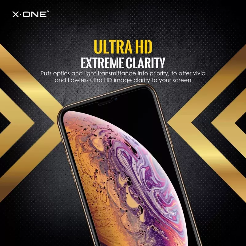 Displayschutzfolie Shock Eliminator X-ONE für iPhone 7 Plus – schwarz