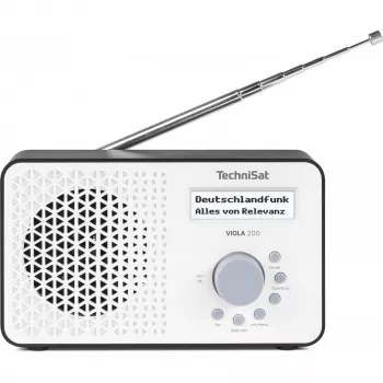 TV-Empfänger TECHNISAT VIOLA 200 weiß/schwarz HD DVB‑S2