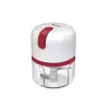 Beper P102ROB050 USB-wiederaufladbarer Zerkleinerer, 0,25 L, 30 W, Weiß/Rot