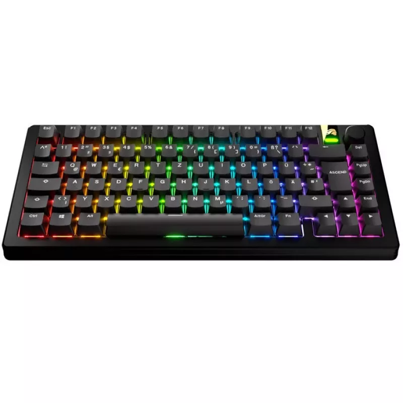 Keycaps GLORIOUS GPBT Basics — PBT-Tastenkappen-Set, DE-ISO-Layout, schwarz