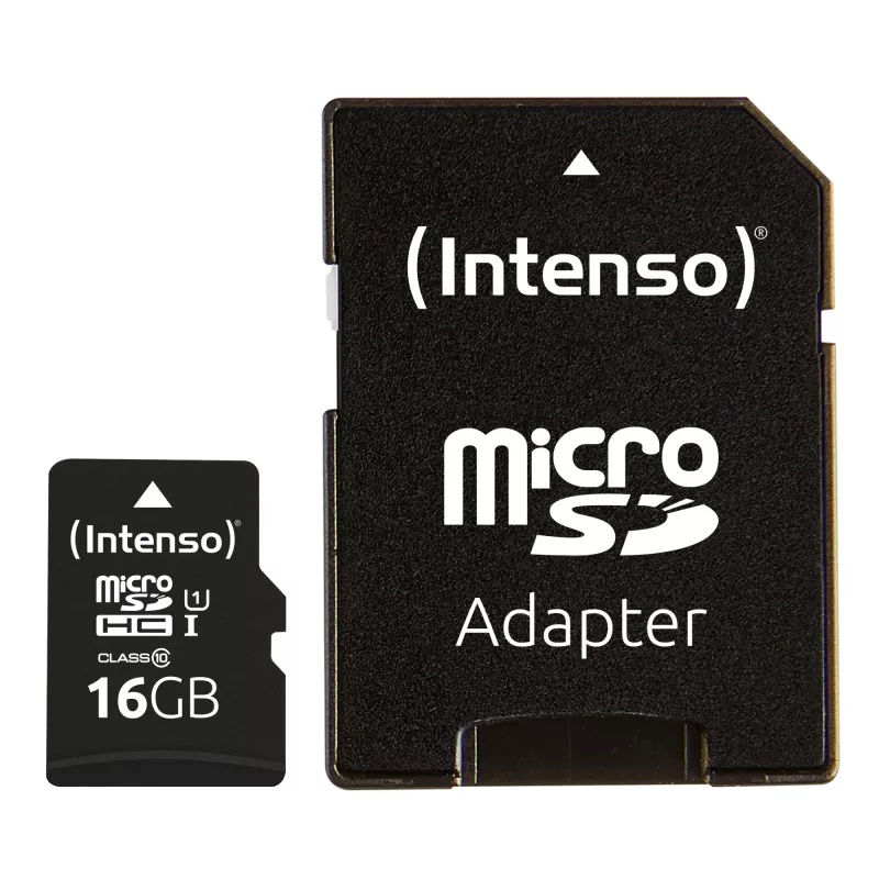 Flash Memory Intenso 16GB microSDHC UHS-I Class 10