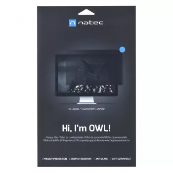 Rahmenloser Blickschutzfilter NATEC Owl 60,5 cm (23,8 Zoll) für 16:9-LCD-Monitore – 527×297 mm