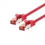 LOGON TCF66F150R Netzwerk-Patchkabel Cat6a F/UTP (FTP), 15 m, Rot
