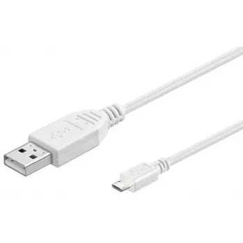 Microconnect USBABMICRO3W USB-Kabel USB 2.0 3 m USB A Micro-USB B Weiß