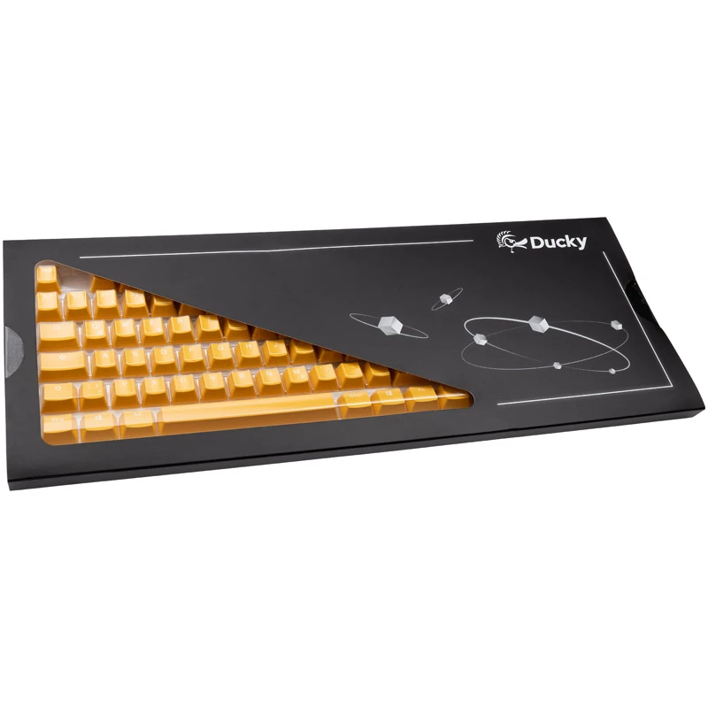 Tastenkappenset Ducky DKSA109-DEPDYDYYWO1 Gelb PBT Double-Shot DE-Layout 109 Tasten