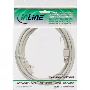 InLine Patchkabel S/FTP PiMF Cat.6 zertifiziert grau 2m