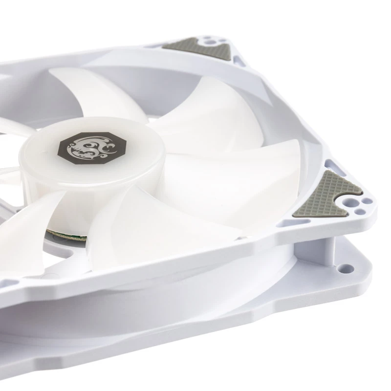 120mm ARGB-Lüfter BitsPower Notos — weiß, Modell BPTA-FX1812NTWH-1