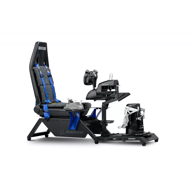 Next Level Racing Boeing Commercial Edition Flugsimulator-Cockpit, blaue Akzente