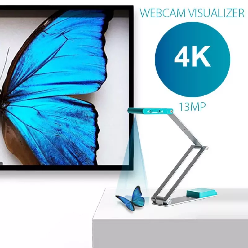 I.R.I.S. IRIScan Visualizer 7 Überkopfscanner 4160 x 3120 DPI A3 Arktischblau, Silber