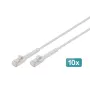 Digitus CAT 6A F-FTP biegbares Patchkabel, Kupfer, 5 m, grau, 10 Stück