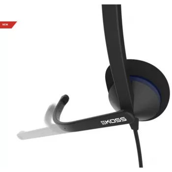 Koss CS200 USB-Headset Kabelgebundenes Kopfband Telefonate/Musik USB Typ-A Schwarz