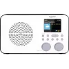 Internetradio TECHNISAT VIOLA 2 C IR — Analoger & digitaler Tuner, DAB+/FM, Wi‑Fi, 3 W, 2,4 Zoll TFT, 3,5 mm, Schwarz/Weiß