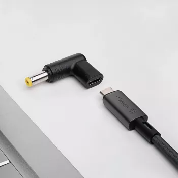 Akyga AK-ND-C01 Ladeadapter USB-C auf DC 5,5 x 2,5 mm für Notebooks, 18,5-20 V, 100 W