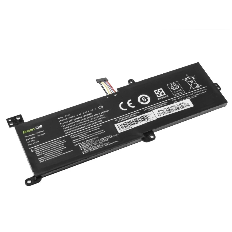 Battery Green Cell LE125 for Lenovo IdeaPad (7,4 V, 3500 mAh, LiPo, schwarz)