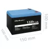 Qoltec LiFePO4 Lithium-Eisenphosphat-Akku 12,8 V 12 Ah 153,6 Wh mit BMS