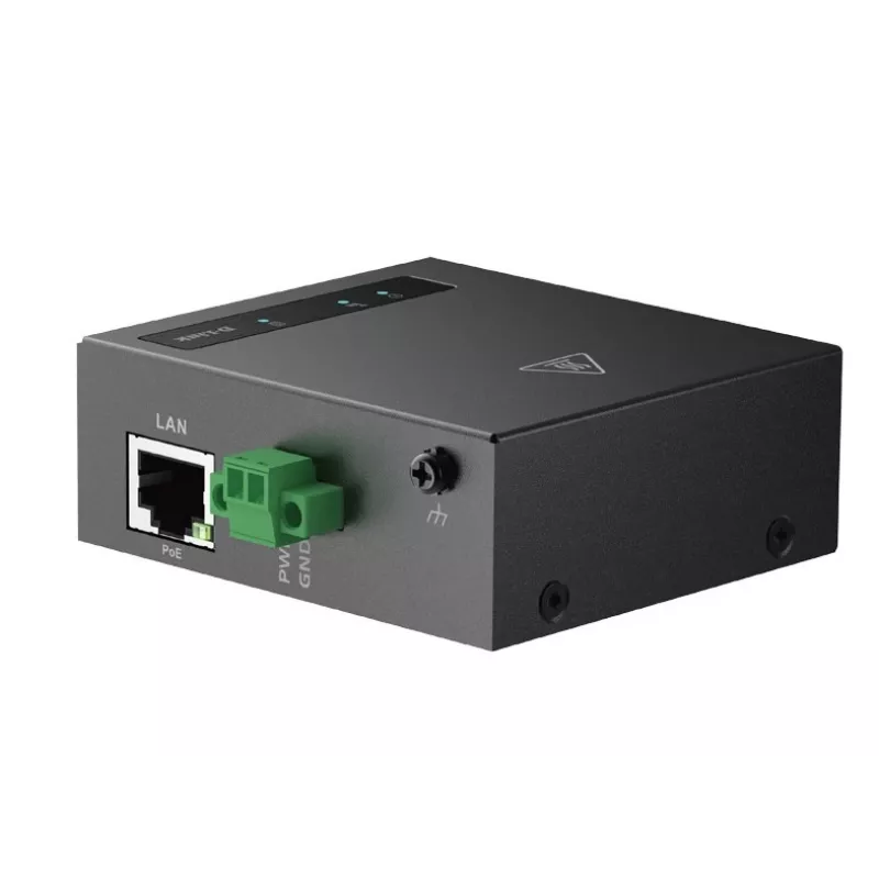 D-Link DWM-311-TP 4G LTE M2M VPN PoE+ Modem-Router, Nano-SIM, 150 Mbit/s, 2 abnehmbare externe Antennen, -30 bis 70 °C, Schwarz