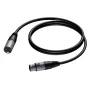 Audiokabel PROCAB CAB901 5m XLR Stecker auf Buchse Schwarz