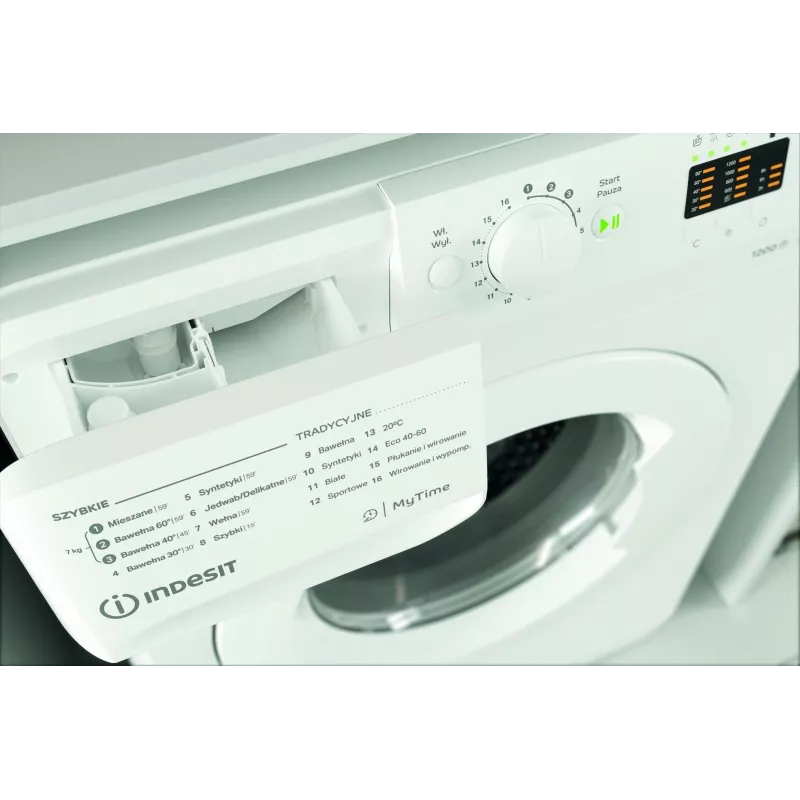 Waschmaschine INDESIT MTWA71252WPL 7 kg, Frontlader, Energieklasse E