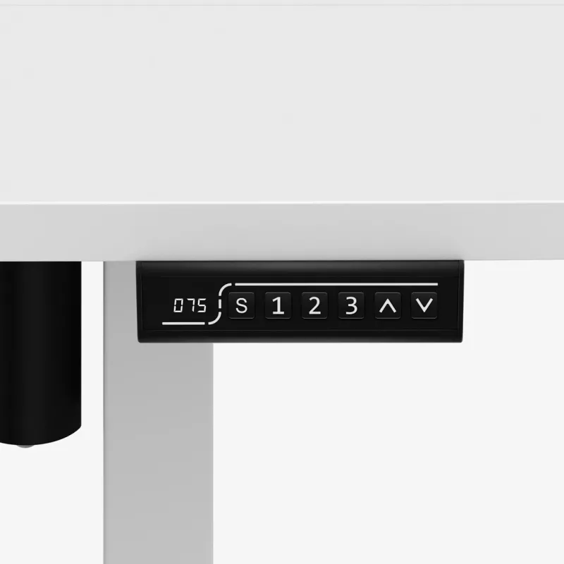 Schreibtisch mark adler Leader 7.3 Weiß — höhenverstellbare ergonomische Workstation
