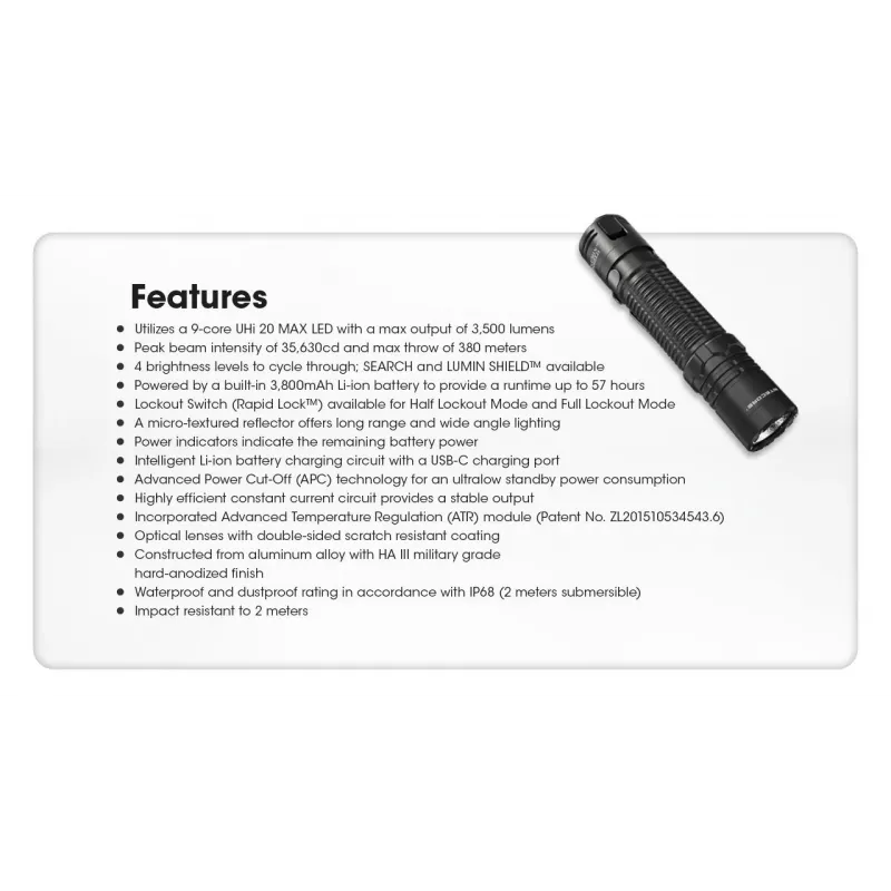Nitecore EDC31 Taschenlampe, 3500 lm