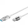 Goobay Ethernet-Kabel USB-A 3.0 auf RJ45 schlank 2 m - verbindet Router, Modem oder (74379)