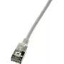 Netzwerkkabel LogiLink schlank U/FTP CQ9012S RJ-45 Cat6a 0,3 m Grau