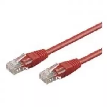 Wentronic Goobay CAT 6 Patchkabel, U/UTP, Rot, 5 m – CCA Copper Mix (68421)
