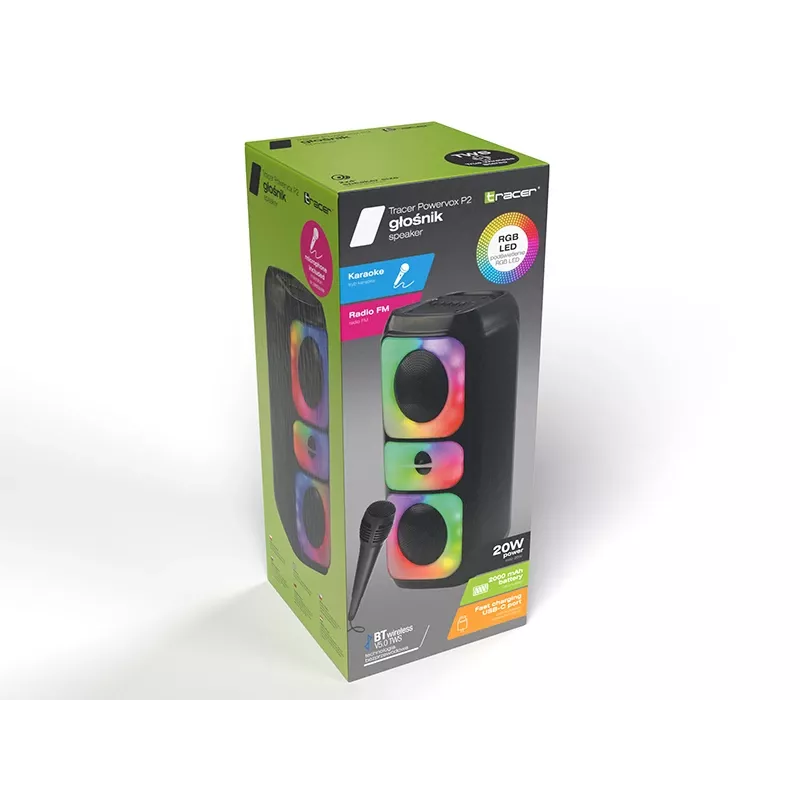Tracer Powervox P2 TWS Bluetooth-Kopfhörer, True Wireless Stereo, Modell TRAGLO47688
