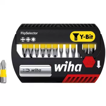 Wiha FlipSelector Y Bit-Set, 13-teilig, 25 mm, PH/PZ/TX (41827)