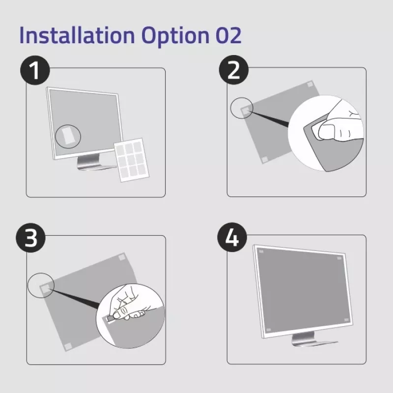 Qoltec 51050 Privacy-Filter für Display (13,3 inch) (11,59 inch, 16:9), Displayschutzfolie für Notebook