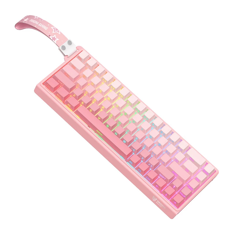 ONIKUMA G69 Tastatur, pink, QWERTY