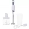 Adler AD 4620 Stabmixer-Set, 800 W, 2 Geschwindigkeiten, 450 ml Zerkleinerer, 750 ml Messbecher, Schneebesen, Weiß