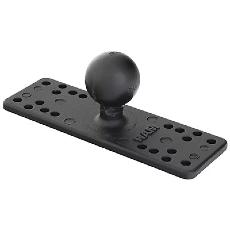 RAM Mounts RAM-111BU universelle Kugelhalterung für Marine-Elektronik, 1,5″ Kugel Größe C, 6,25 x 2″ Platte
