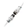 Spiralkabel USB Ducky White Edition DACOC2-WHT1, abnehmbar, weißes Spiraldesign