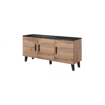 Cama sideboard LOTTA 150 3D wotan oak + mat Schwarz