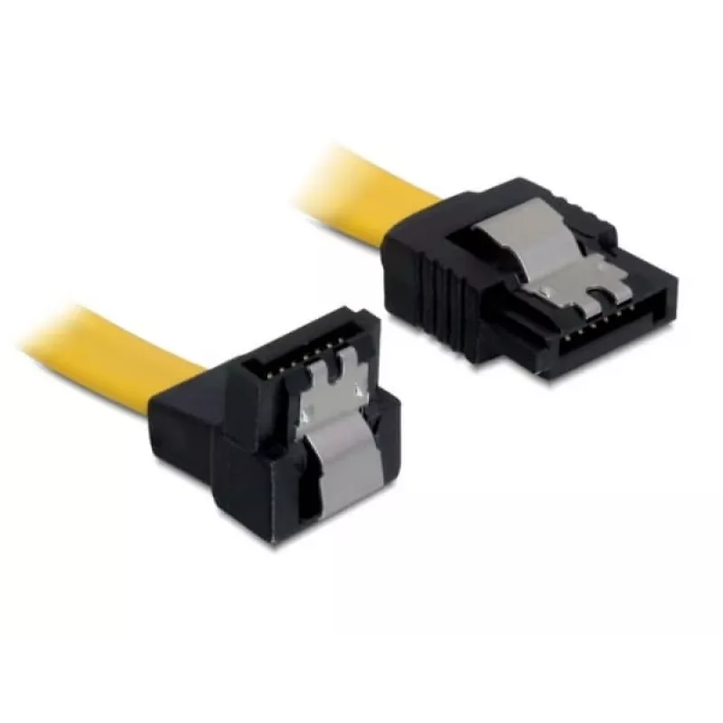 SATA-Kabel Stecker/Stecker DeLOCK 0,7 m Gelb 82814