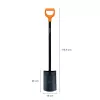 Fiskars Solid Spaten, gerade, Metall (1066717)