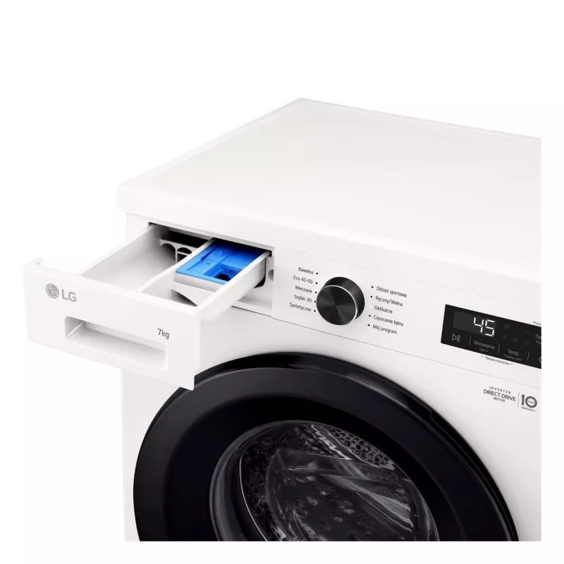 Waschmaschine LG F2X10S7NWK — Frontlader, 600 mm Breite, 540 mm Tiefe, 890 mm Höhe, 59 kg Nettogewicht